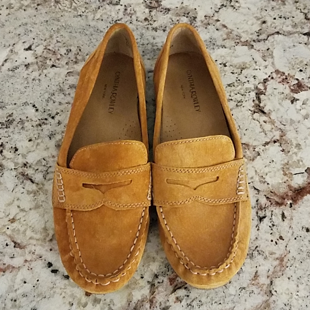 Cynthia Rowley suede loafers